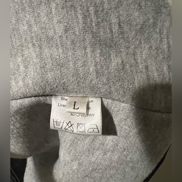 Detre Black Denim Sweatshirt Jacket - Picture 7 of 8